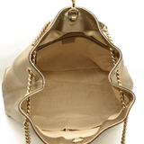 Gucci Metallic Pebbled Calfskin Medium Soho Chain Shoulder Bag Golden Beige