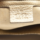 Gucci Metallic Pebbled Calfskin Medium Soho Chain Shoulder Bag Golden Beige