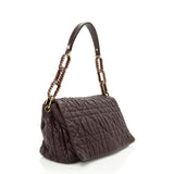 Dior Cannage Lambskin Large Flap Shoulder Bag (SHF-17526)