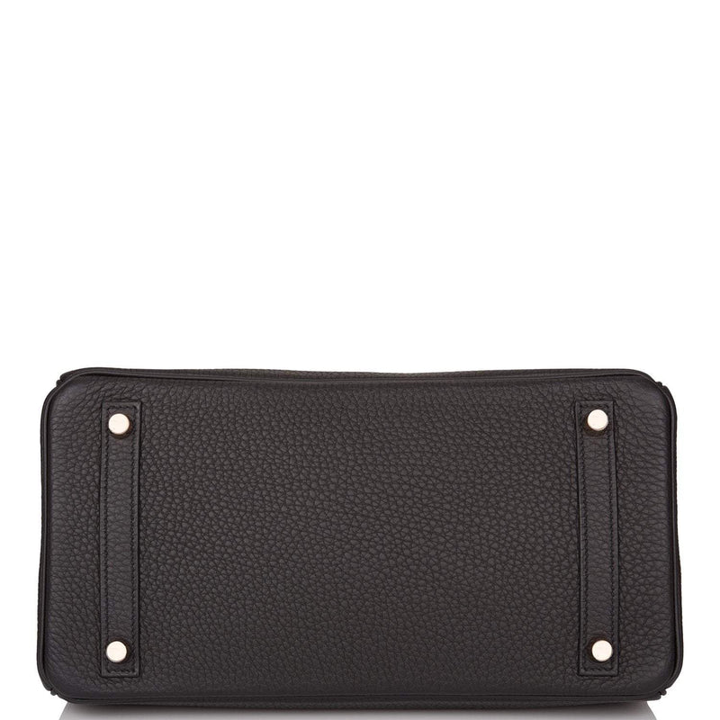 Hermes Black Togo Birkin 30cm Rose Gold Hardware