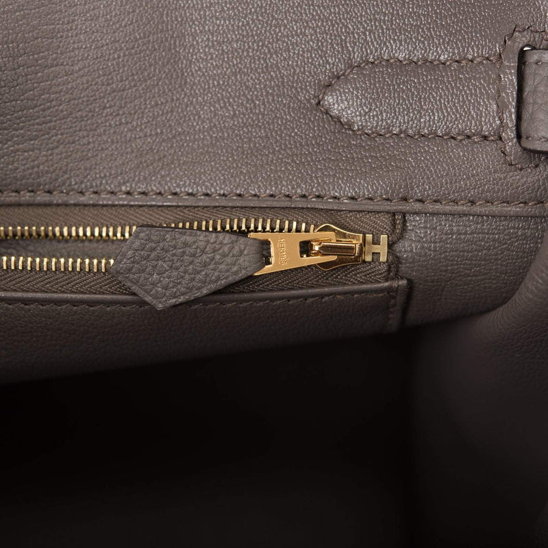 Hermes Etain Togo Birkin 30cm Gold Hardware