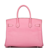 Hermes Birkin 30 Bubblegum 5P Epsom Palladium Hardware