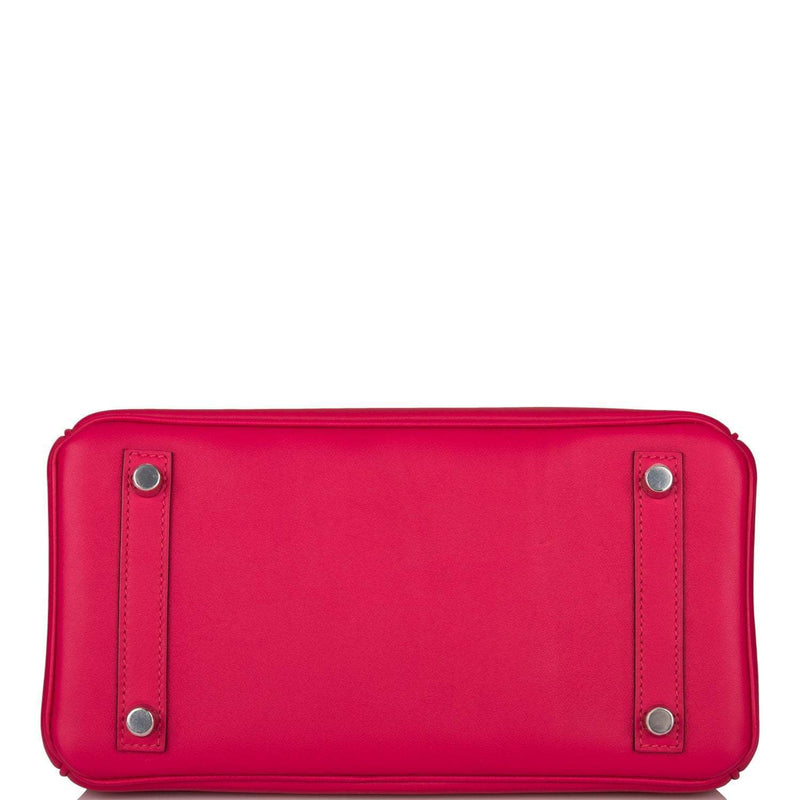 Hermes Birkin 25 Framboise Swift Palladium Hardware