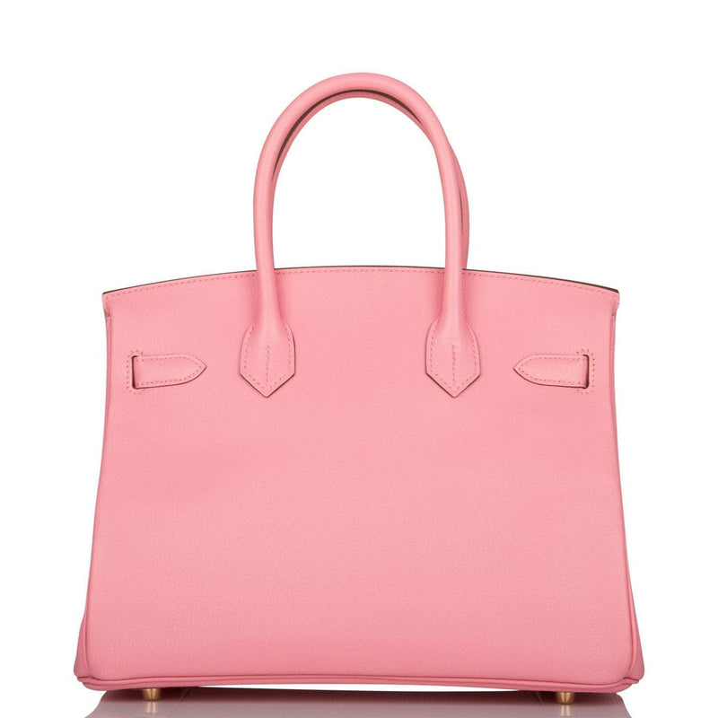 Hermes Rose Confetti Chevre Birkin 30cm Gold Hardware Deposit JW
