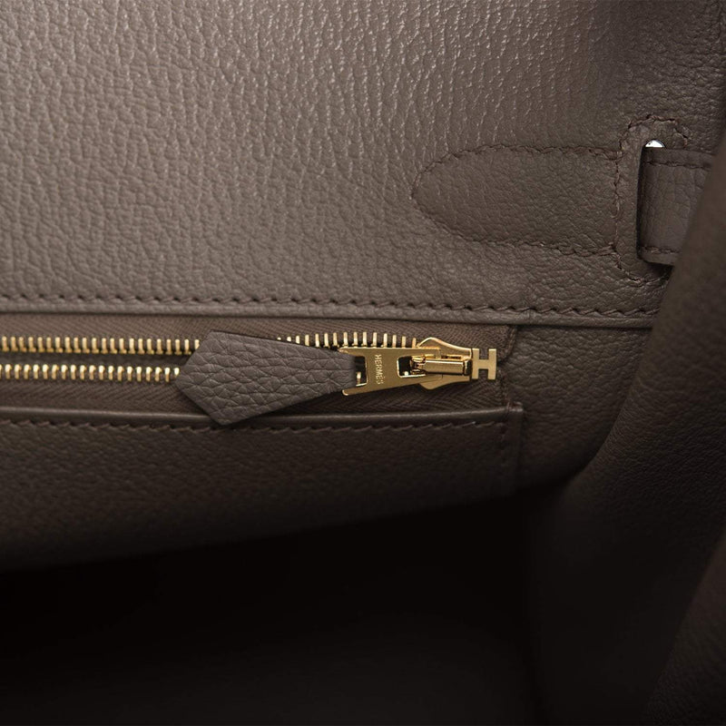 Hermes Etain Togo Birkin 30cm Rose Gold Hardware
