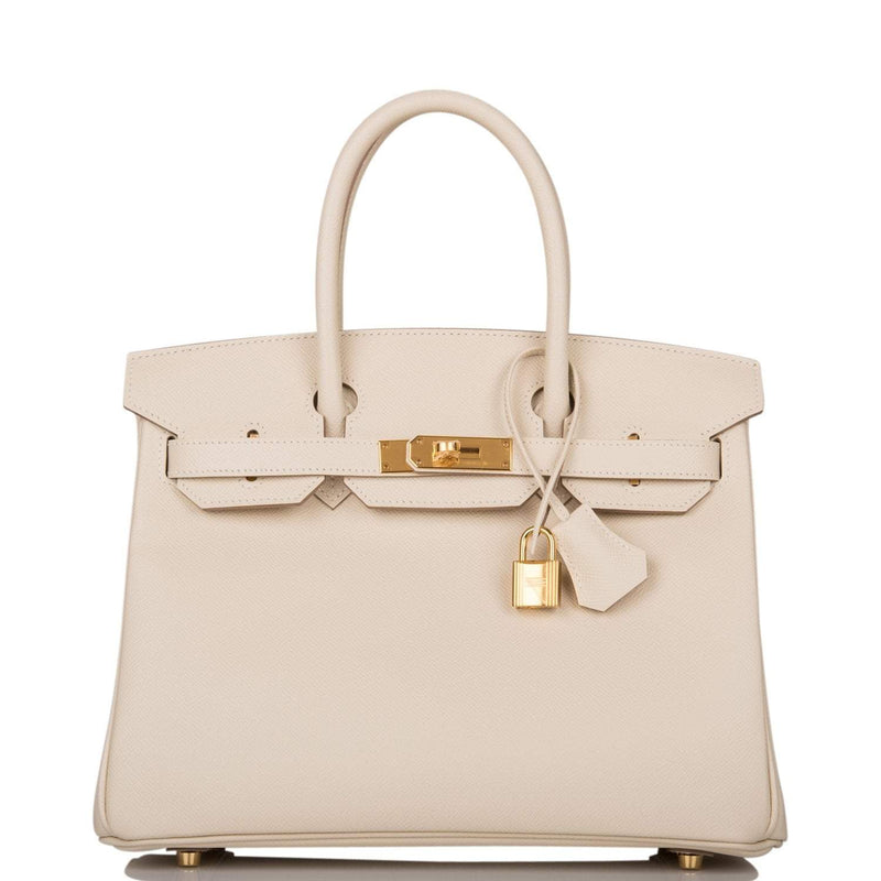 Hermes Craie Epsom Birkin 30cm Gold Hardware