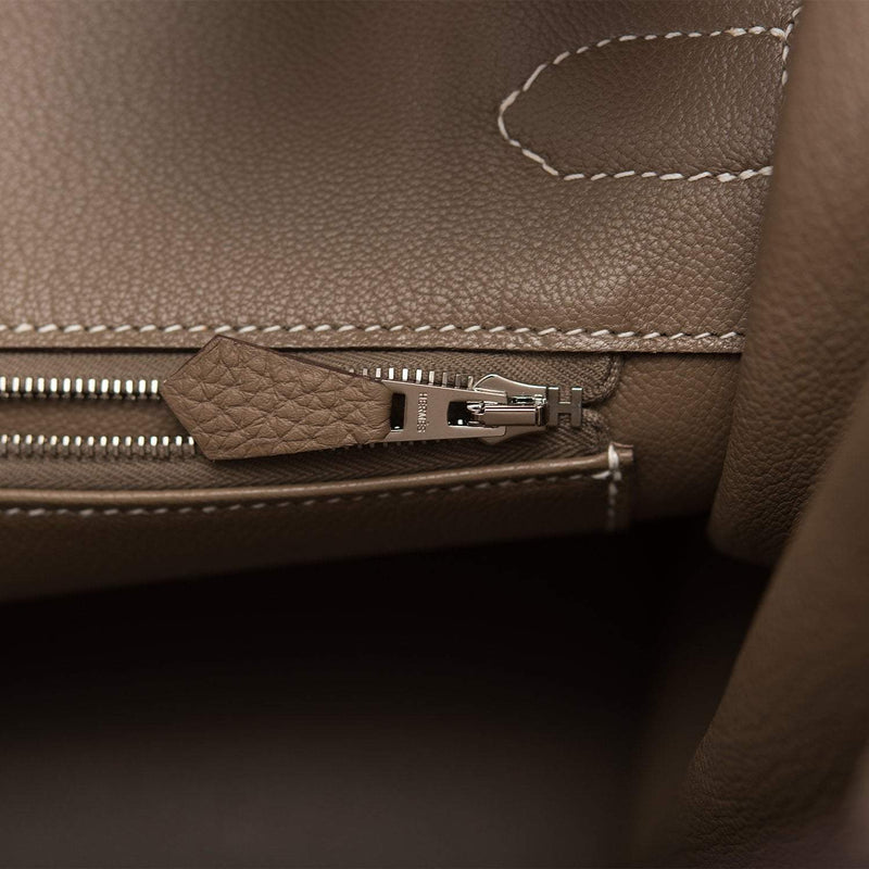 Hermes Birkin 35 Etoupe Togo Palladium Hardware