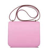Hermes Mauve Sylvestre Epsom Mini Constance 18cm Permabrass Hardware