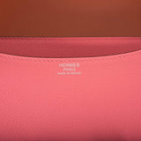 Hermes Rose D'Ete Verso Evercolor Constance 24cm Palladium Hardware