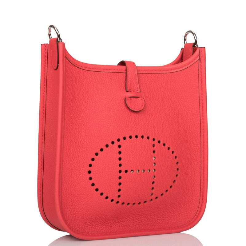 Hermes Bougainvillea Clemence Evelyne TPM Bag Palladium Hardware