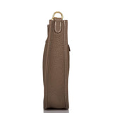 Hermes Evelyne TPM Etoupe Clemence Bag Gold Hardware