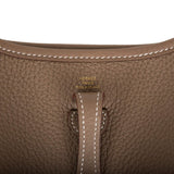 Hermes Evelyne TPM Etoupe Clemence Bag Gold Hardware