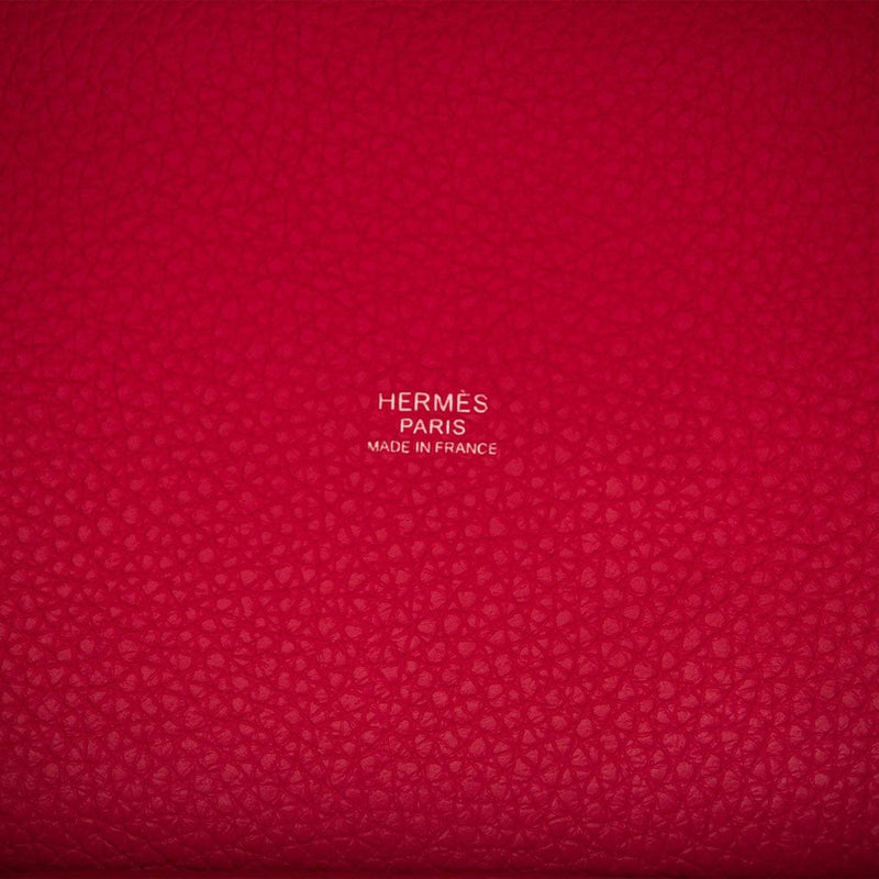 Hermes Rose Mexico Clemence Picotin Lock 18cm Palladium Hardware