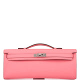 Hermes Rose D'ete Swift Kelly Cut Palladium Hardware