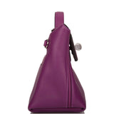 Hermes Anemone Evercolor and Swift Mini 24/24 Bag Palladium Hardware
