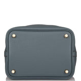 Hermes Bleu Orage Clemence Picotin Lock 18cm Gold Hardware
