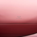 Hermes Rose Sakura Swift Mini Kelly Pochette Palladium Hardware