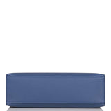 Hermes Kelly Pochette Bleu Brighton Swift Palladium Hardware