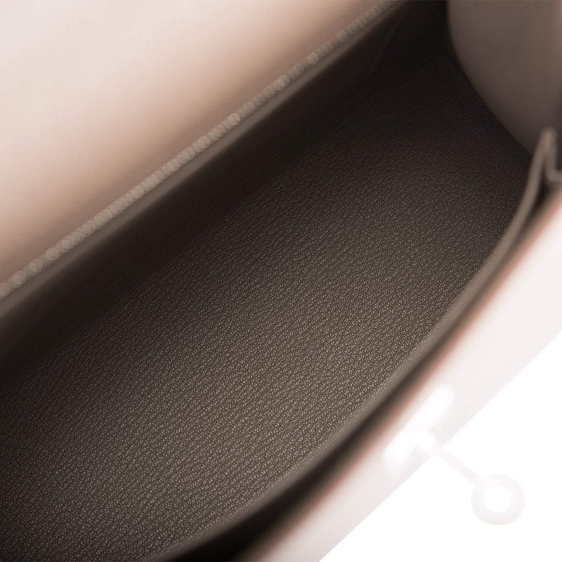 Hermes Etain Epsom Sellier Kelly 25cm Palladium Hardware