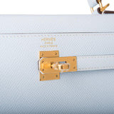 Hermes Bleu Brume Epsom Sellier Kelly 25cm Gold Hardware
