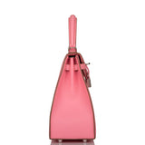 Hermes Rose Confetti Epsom Sellier Kelly 25cm Palladium Hardware