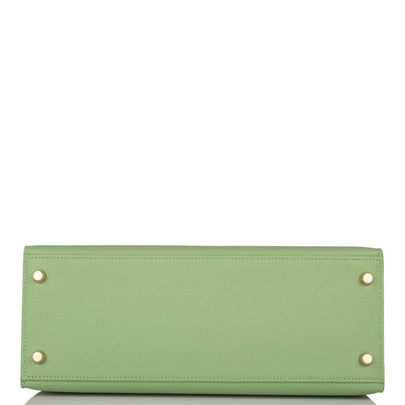 Hermes Vert Criquet Epsom Sellier Kelly 28cm Gold Hardware