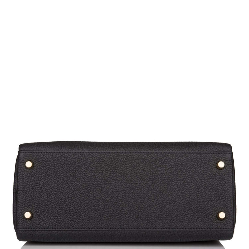 Hermes Black Togo Retourne Kelly 28cm Gold Hardware