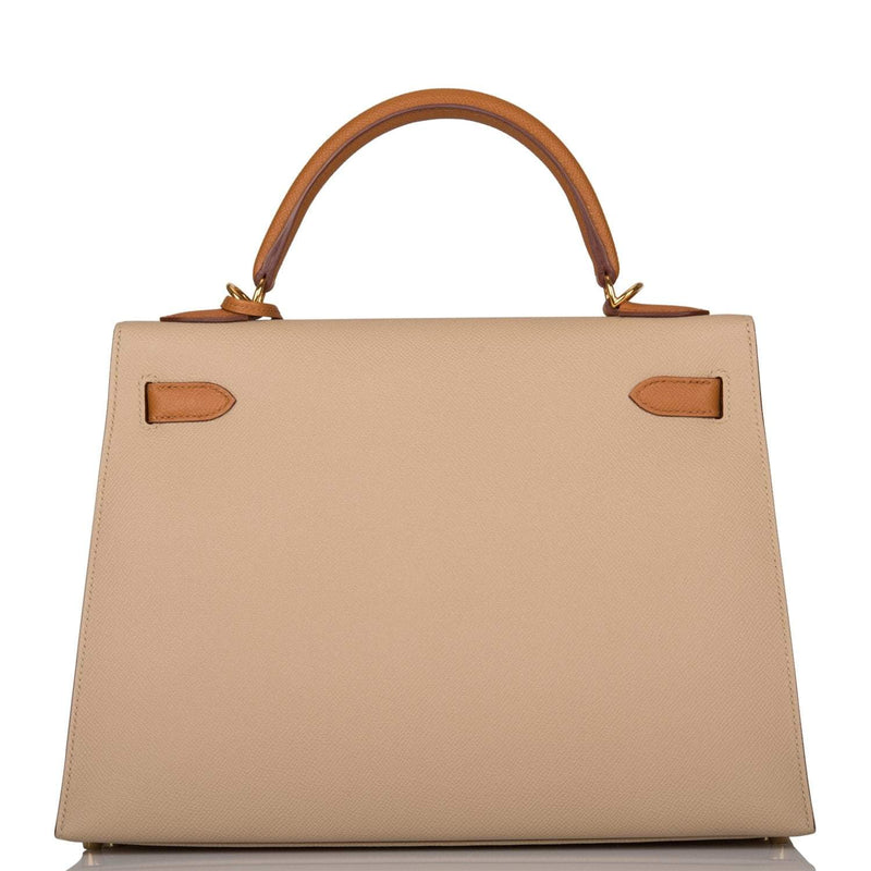 Hermes Kelly Sellier 32cm Gold and Trench Epsom Gold Hardware