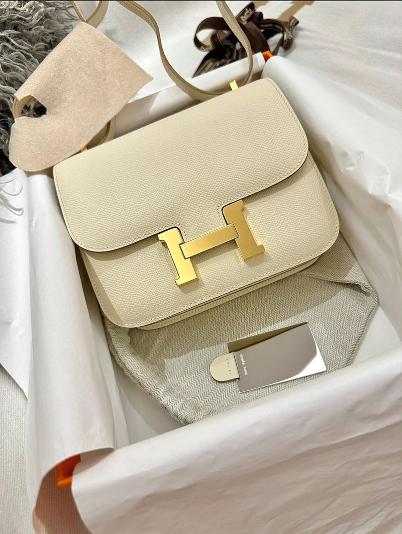 Hermes Constance Craie Epsom Leather 18cm