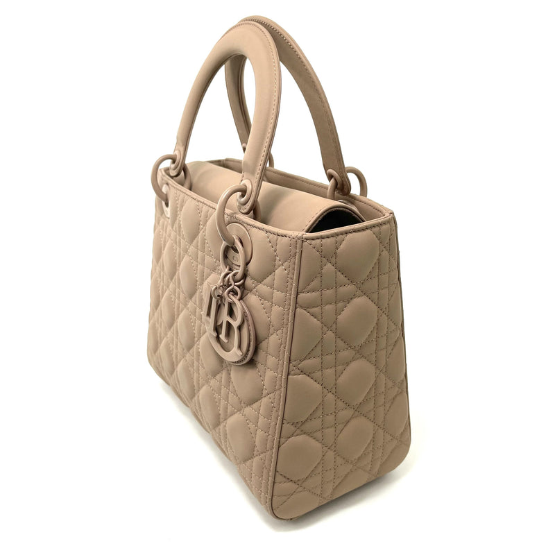 CHRISTIAN DIOR Ultramatte Quilted Cannage Medium Lady Dior