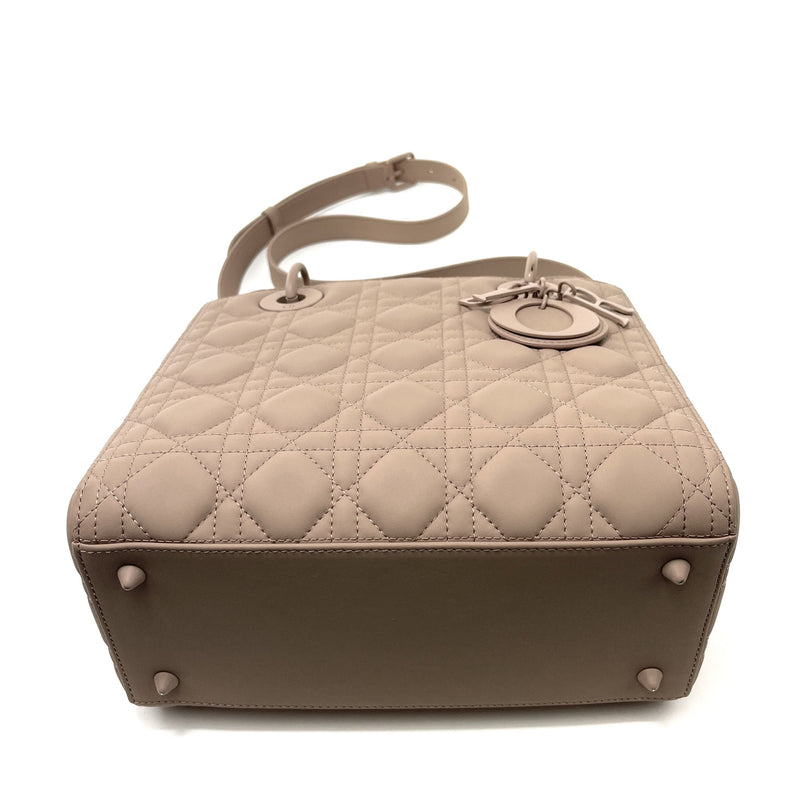 CHRISTIAN DIOR Ultramatte Quilted Cannage Medium Lady Dior