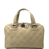 CHANEL Vintage Surpique Bowler Bag