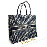 CHRISTIAN DIOR Large Oblique Book Tote - Blue
