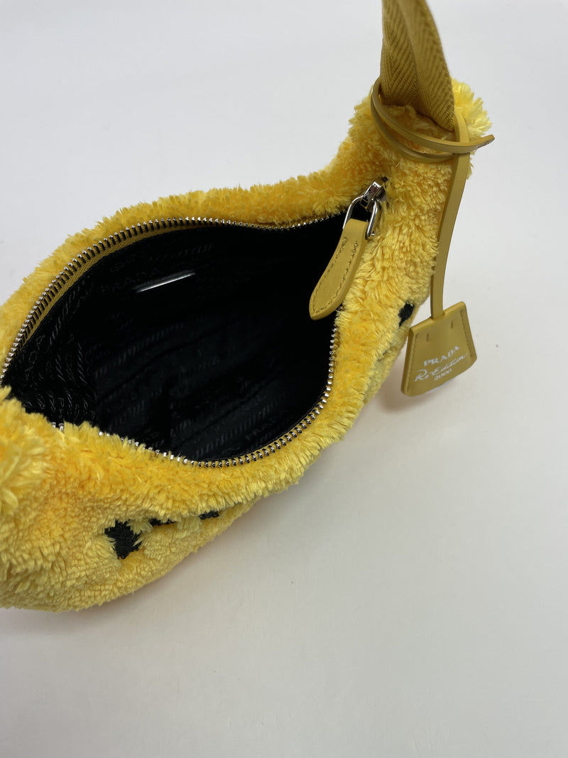 PRADA Re-Edition 2000 Mini Terry Cloth Shoulder Bag