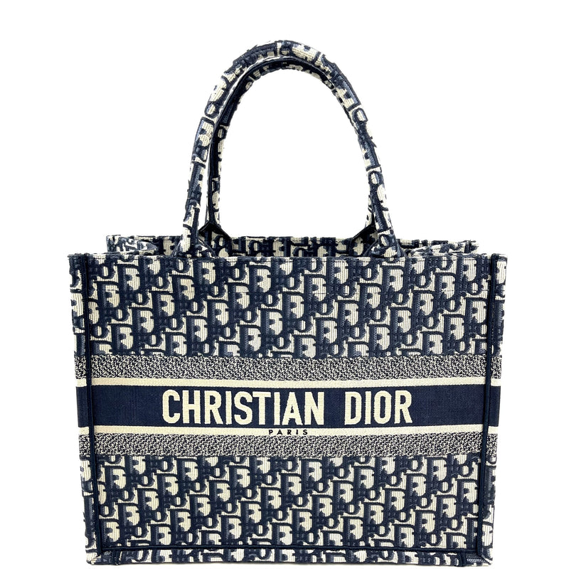 CHRISTIAN DIOR Oblique Canvas Small Book Tote