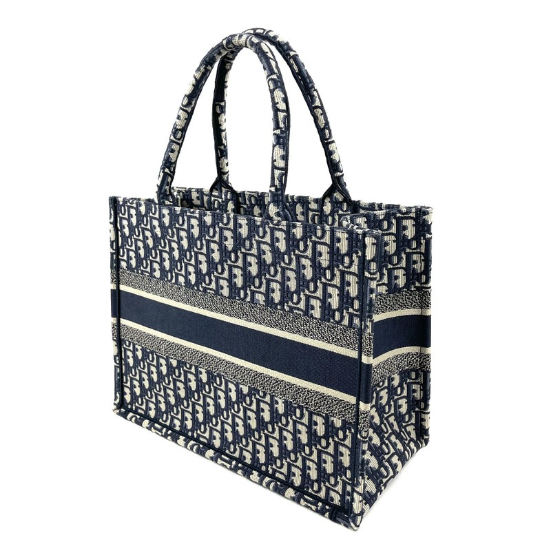 CHRISTIAN DIOR Oblique Canvas Small Book Tote