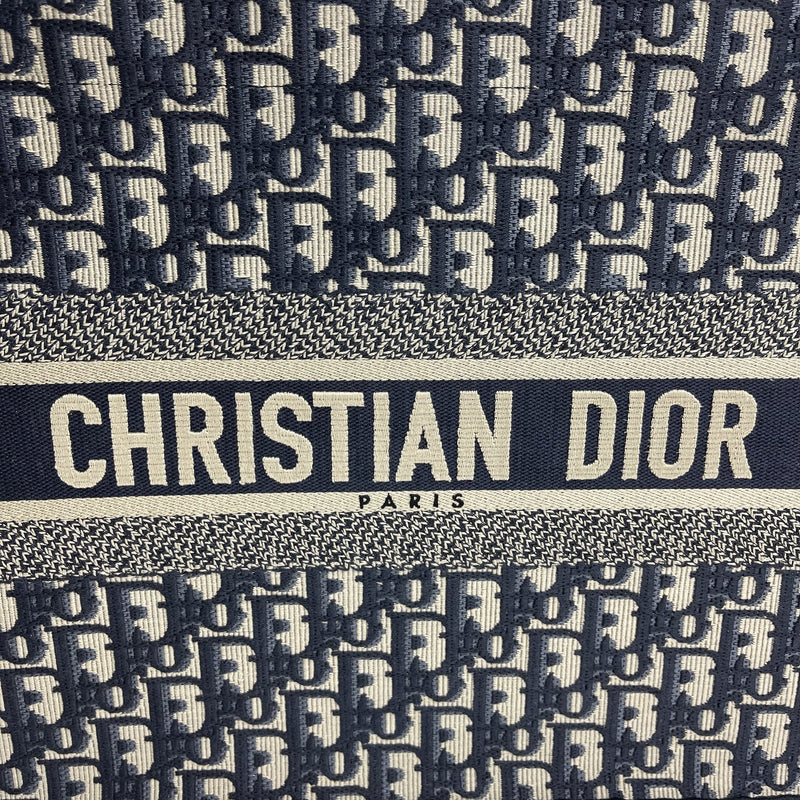 CHRISTIAN DIOR Oblique Canvas Small Book Tote