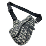 DIOR HOMME Saddle Bag Blue Oblique