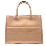 CHRISTIAN DIOR Calfskin Embossed Oblique Small Book Tote