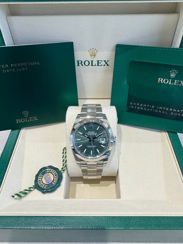 2023 Rolex Datejust 41 Mint Motif 126300