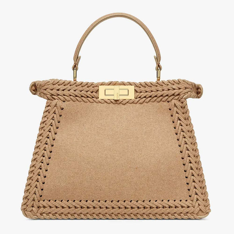 PEEKABOO ISEEU MEDIUM Beige Flannel Bag
