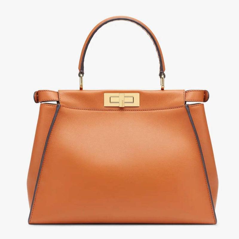 Peekaboo medium Brown Leather Bag