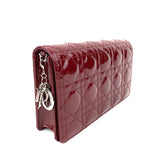CHRISTIAN DIOR  Lady Dior Pouch Red Patent