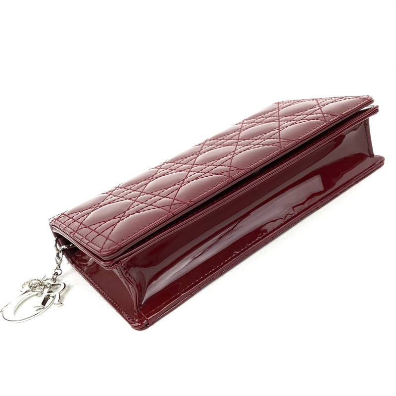 CHRISTIAN DIOR  Lady Dior Pouch Red Patent