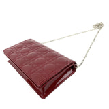 CHRISTIAN DIOR  Lady Dior Pouch Red Patent