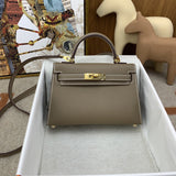 Hermès Kelly Etoupe Epsom Gold Hardware size