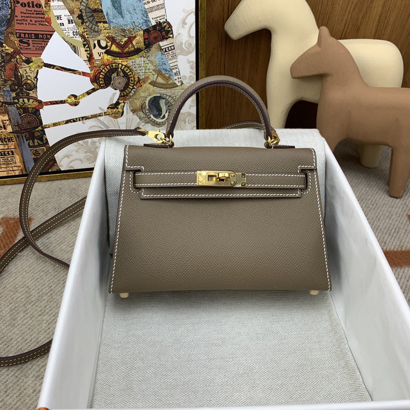 Hermès Kelly Etoupe Epsom Gold Hardware size