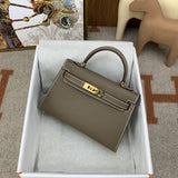 Hermès Kelly Etoupe Epsom Gold Hardware size