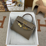Hermès Kelly Etoupe Epsom Gold Hardware size