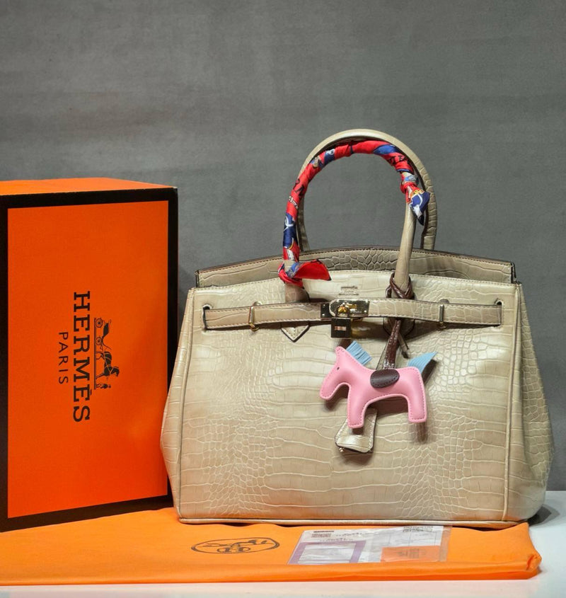 Hermes Trench Matte Alligator Birkin 30cm Palladium Hardware